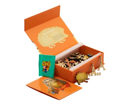 Puzzle din lemn Travelling Hedgehogs [1]