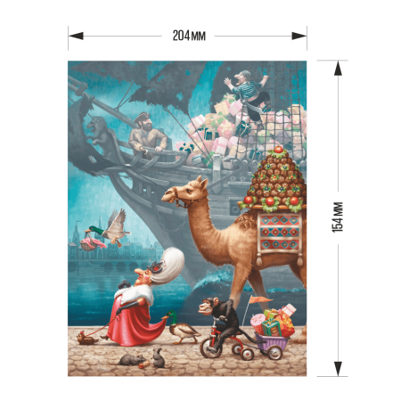 Puzzle din lemn Treasure Ship, 60 piese [3]