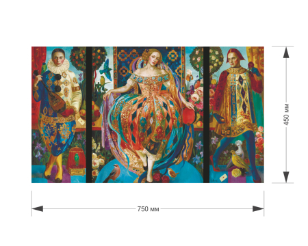 Puzzle din lemn Triptych, 1000 piese [3]