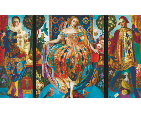 Puzzle din lemn Triptych, 1000 piese [4]