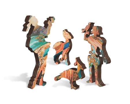 Puzzle din lemn Triptych, 1000 piese [2]