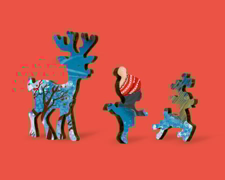 Puzzle din lemn Winter and Sledges, 60 piese [4]