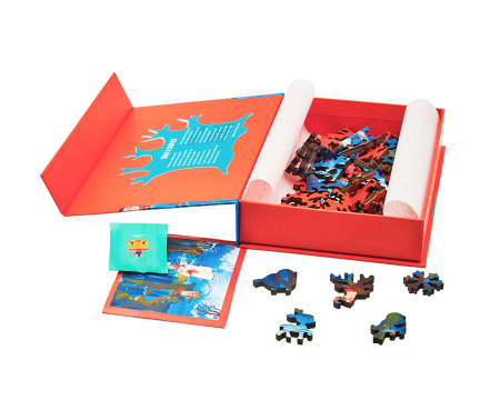 Puzzle din lemn Winter and Sledges, 60 piese [7]