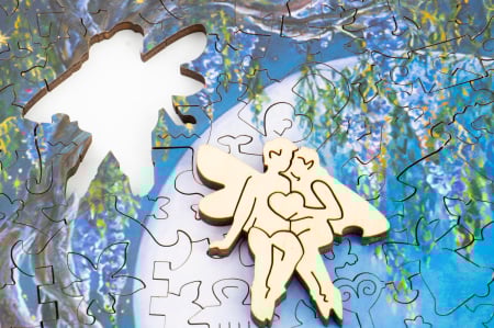 Puzzle din lemn Wistera Moon, 250 piese [2]