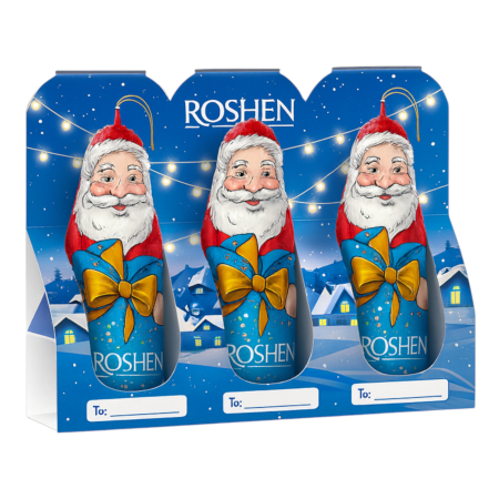 Cadouri de Craciun - Set figurine „Sfântul Nicolae” Roshen 3x20g (60g total)