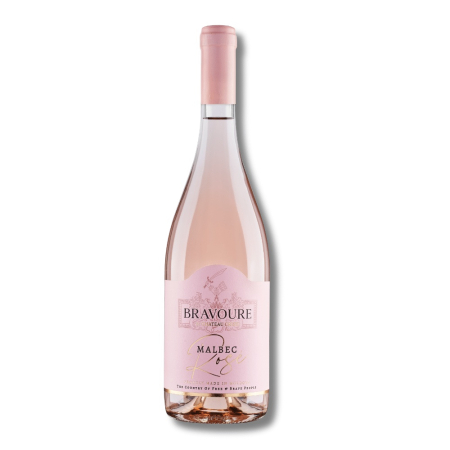 Vin rose - Vin Rose Sec, Bravoure, Malbec, Chateau Cristi, 0.75L