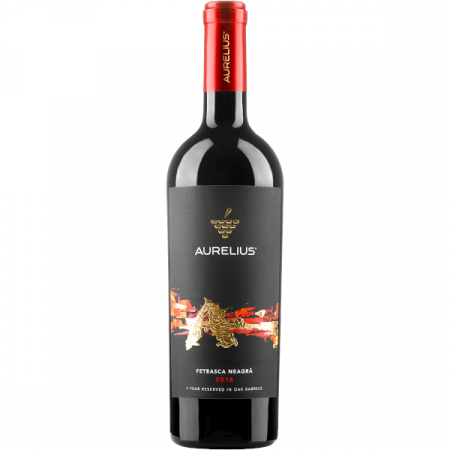 Vin rosu - Vin rosu sec Aurelius Feteasca Neagră 0.75 l