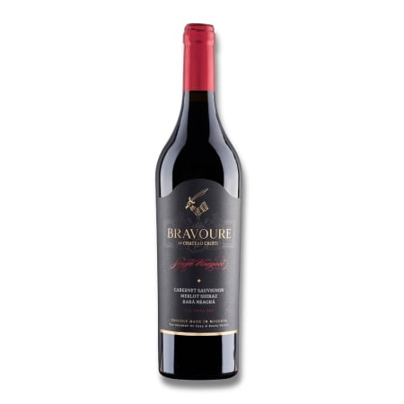 Vin rosu - Vin Roșu Sec, Bravoure, Cabernet Sauvignon & Shiraz & Merlot & Rara Neagra, Chateau Cristi, 0.75L