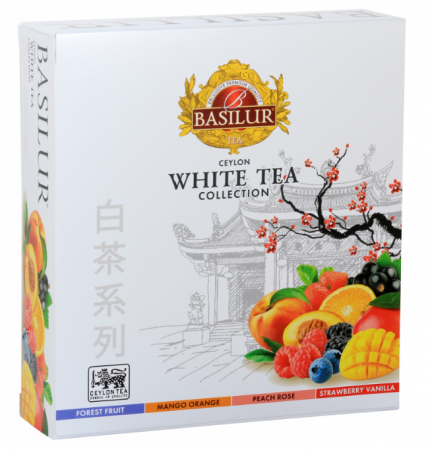 Ceai alb - Basilur, White Tea Assorted, 40 plicuri, 60 g