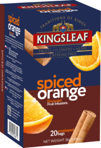 Infuzie plante - Ceai, Infuzie de Fructe, Kingsleaf, Spiced Orange, 20 plicuri, 36 g