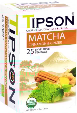 Tipson - Organic Matcha Cinnamon & Ginger