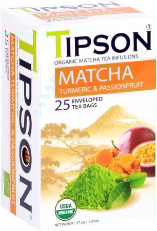 Tipson - Organic Matcha Turmeric & Passion Fruit