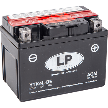 Baterie Motocicleta LANDPORT AGM cu pachet acid 3AH LPYTX4L-BS [1]