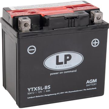 Baterie Motocicleta LANDPORT AGM cu pachet acid 4AH LPYTX5L-BS [1]