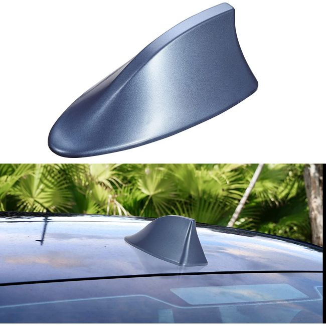 Antena auto activa AM - FM tip SHARK TAIL culoare ALBASTRU [6]