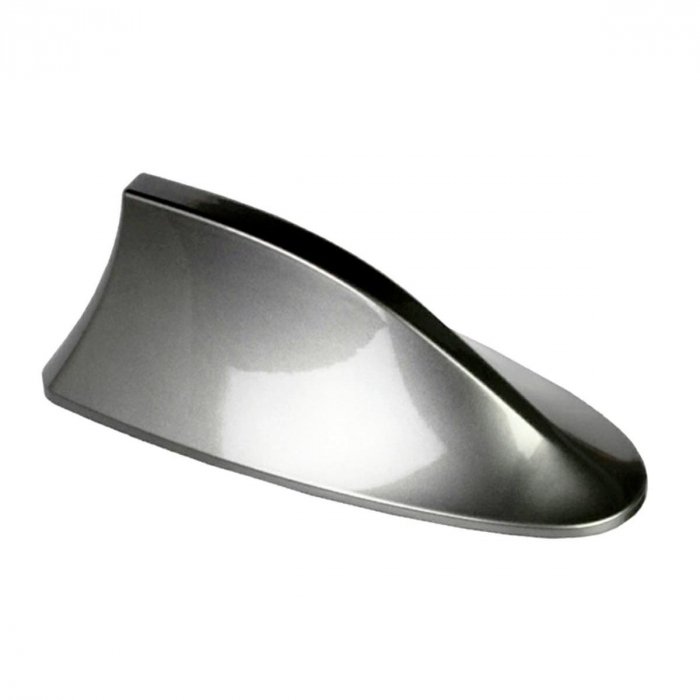 Antena auto activa AM - FM tip "SHARK TAIL" culoare GRI ARGINTIU [5]