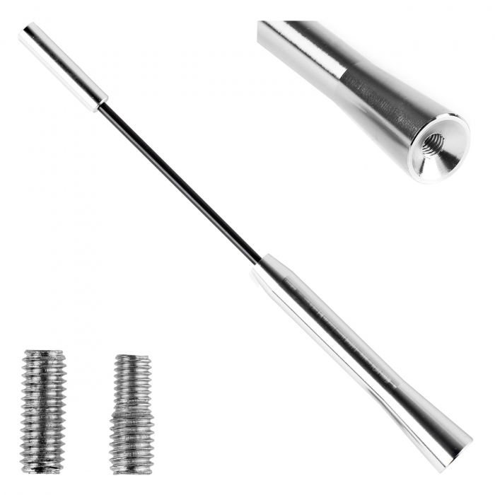 Antena radio auto universala, metalica cu adaptor, ANT05 [2]