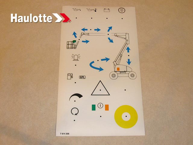 Autocolant pupitru comanda central Haulotte 3078143060 [2]