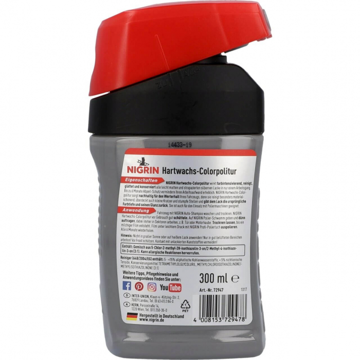 Ceara pentru vopsea auto argintie 300ml NIGRIN [2]