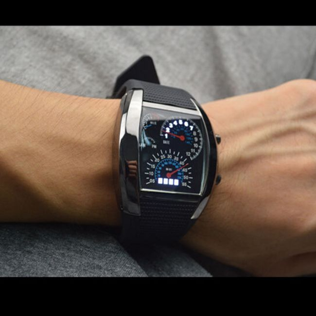 Ceas barbatesc LED, model Formula 1 [7]