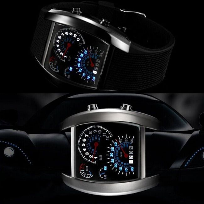 Ceas barbatesc LED, model Formula 1 [5]
