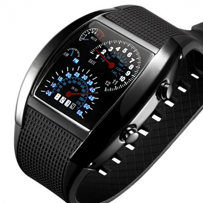 Ceas barbatesc LED, model Formula 1 [2]