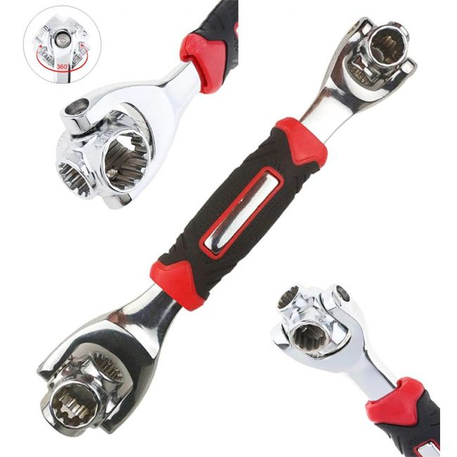 Cheie tubulara universala multifunctionala din metal rezistent, 8-19mm, AVX-AG476B [6]