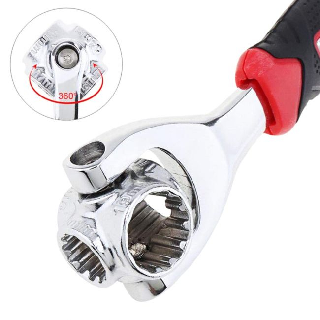 Cheie tubulara universala multifunctionala din metal rezistent, 8-19mm, AVX-AG476B [5]