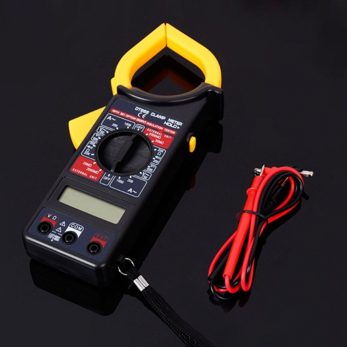 Clampmetru digital cu afisaj LCD, cu husa inclusa (multimetru digital) [4]