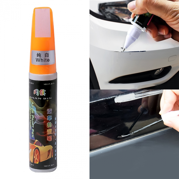 Corector zgarieturi vopsea auto, cantitate 12ml, culoare Alb [1]