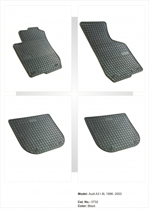 Covoare cauciuc AUDI A3 I-8L 1996-2003 ( 0732, P40 ) [2]