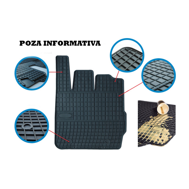 Covorase cauciuc VW UP 2011-> ( 0399 P50 ), Skoda Citigo, Seat Mii [3]