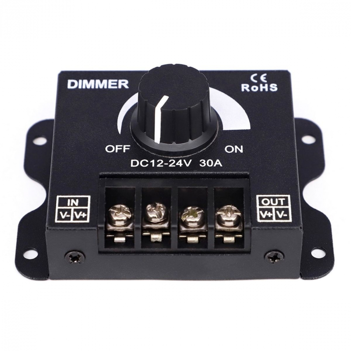 Dimmer LED cu reglaj manual, 12V - 24V, 360W - 720W, 30A [3]