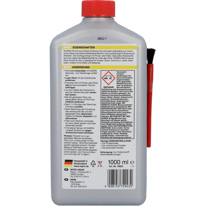 Gel dizolvant rugina 1000ml NIGRIN [2]