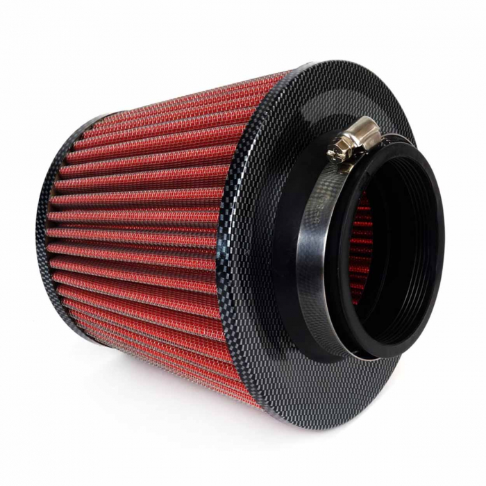 Filtru de aer conic Carbon cu 3 adaptoare [1]