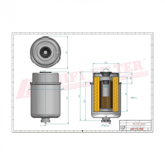 Filtru de motorina SN70320, SN 70320, SK 3026, P551433, WF10054, BF46039-D [2]