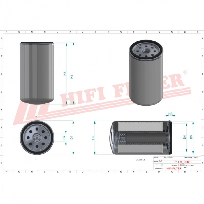 Filtru ulei motor SO11080, SO 11080, 320/04133, 1275060, LF17556, P502465, 57233, W950/38, C-5106, Z867, 320/04134 [2]