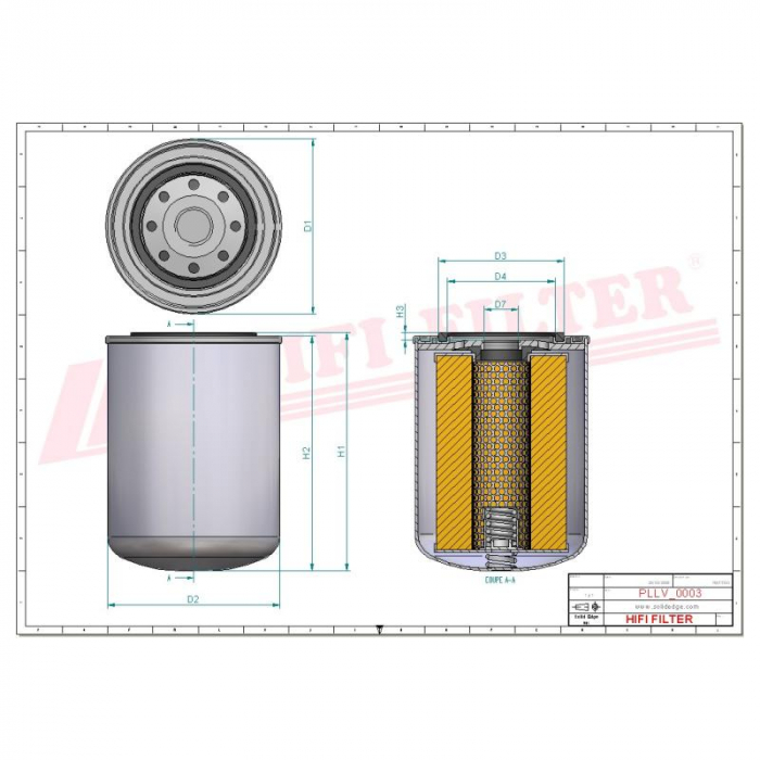 Filtru ulei motor SO3331, SO 3331, W 950/17, W962/11, SP 4158, S.76637, V 836122208 [2]