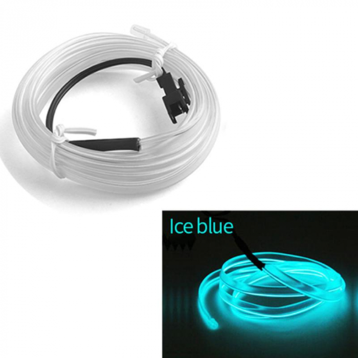 Fir Neon Auto "EL Wire" cu aripioare pentru montaj usor in diverse aplicatii din interiorul masinii. [5]
