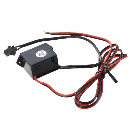Fir Neon Auto EL Wire culoare Rosie, lungime 1M, alimentare 12V, droser inclus [2]