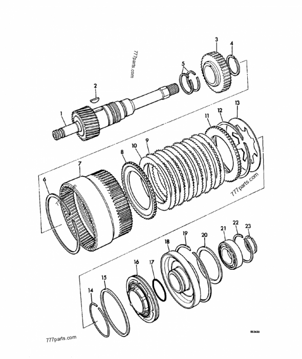 Garnitura piston transmisie JCB 04/500237, 04500237 [2]
