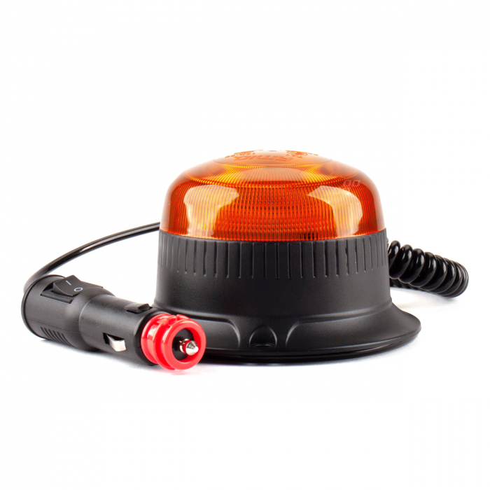 Girofar 18 leduri 12/24V W21 magnetic / 3 suruburi R65 R10 IP56 [9]