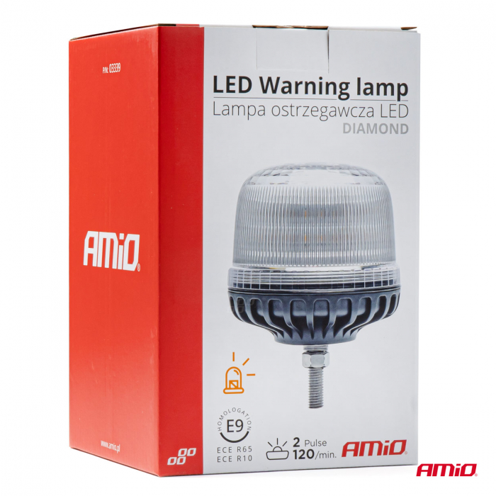 Girofar cu prindere pe tija 24LED 12/24V IP66 [2]