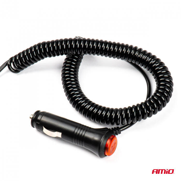 Girofar LED 12/24V cu Sticlă Galbenă - Model W09M MAG/3 BOLT [4]