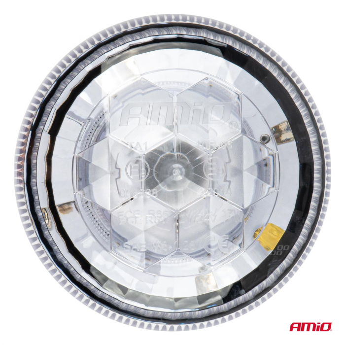 Girofar W25m Magnetic / 3 suruburi R65 R10 24LED 12/24V IP66 [6]