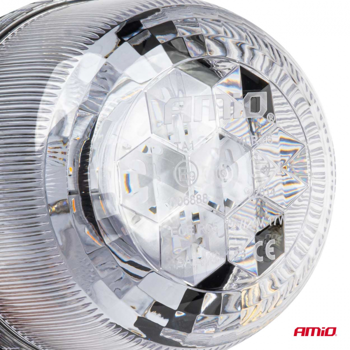 Girofar W25m Magnetic / 3 suruburi R65 R10 24LED 12/24V IP66 [7]