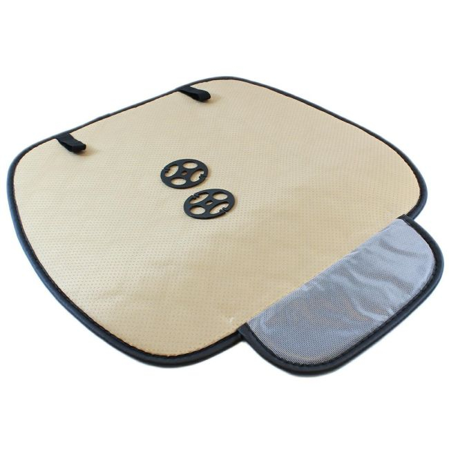 Husa Confortabila de protectie scaun sofer, foarte rezistenta, cu perforatii pentru aerisire si buzunar, culoare Neagra [3]