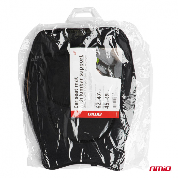 Husa scaun neagra cu suport lombar [2]