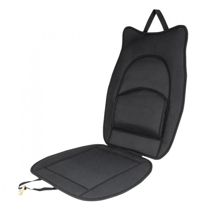 Husa scaun neagra cu suport lombar [1]