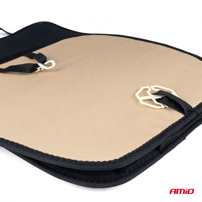 Husa scaun neagra cu suport lombar [4]
